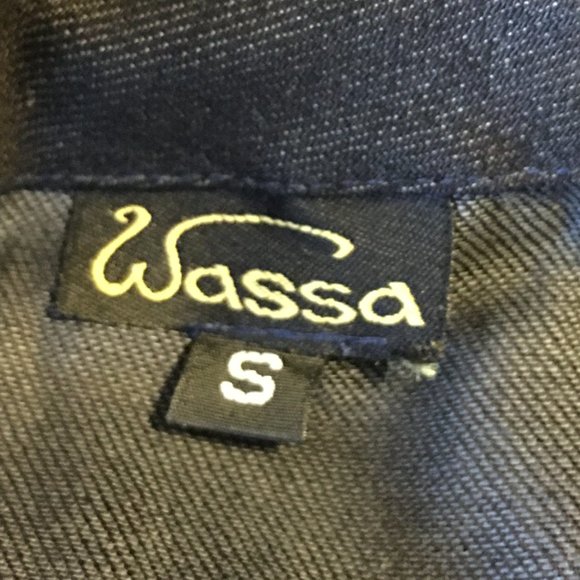 WASSA WEAR BOUTIQUE Denim Zig Zag Jacket  HAND-MADE - Picture 10 of 16